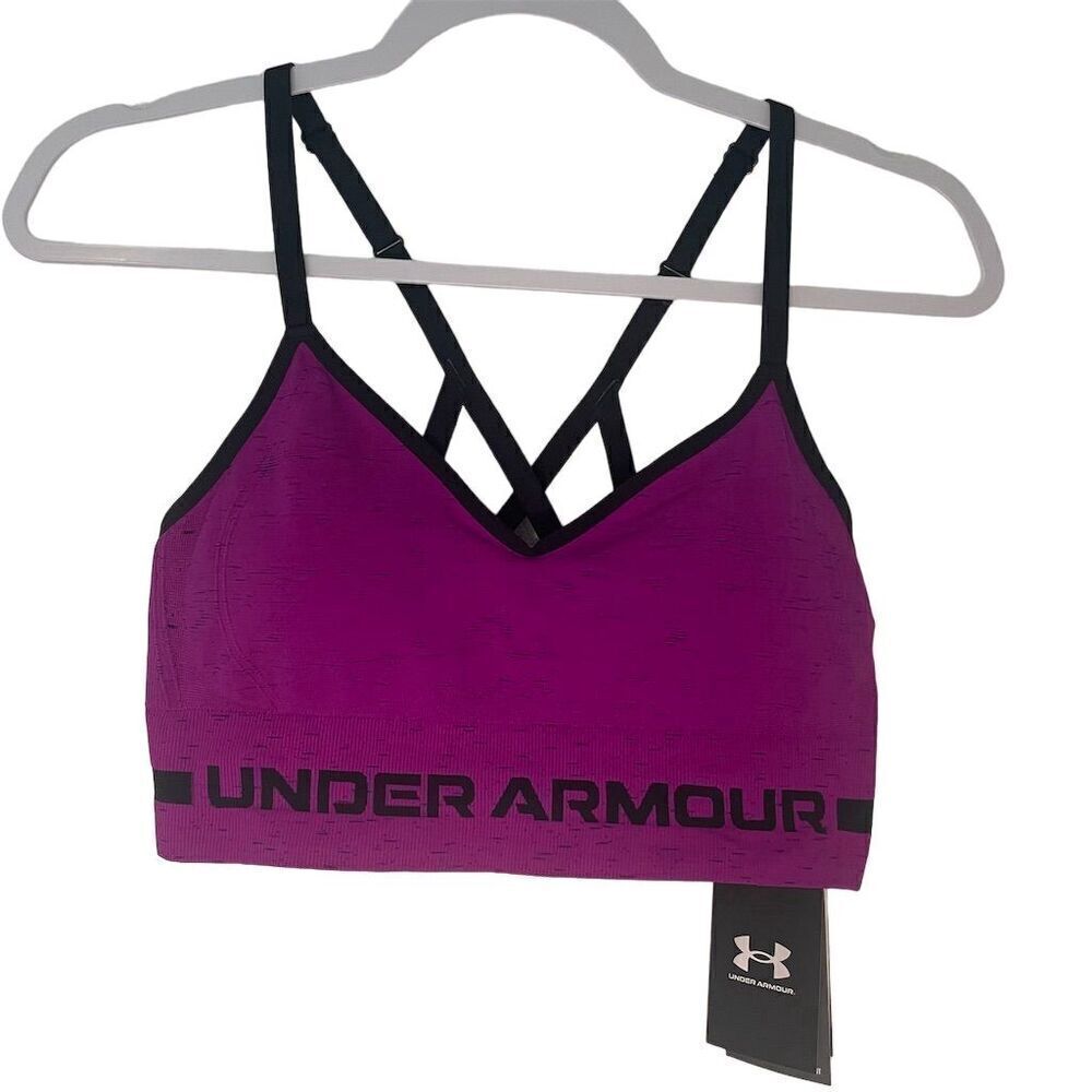 Under Armour Women's PinkSeamless Low Support Sports Bra Size M for Gym & Yoga
